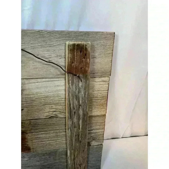 Oklahoma Indian Head Dress Wooden Handcarved Wall Hanging Decor Rustic Mancave - Picture 4 of 5